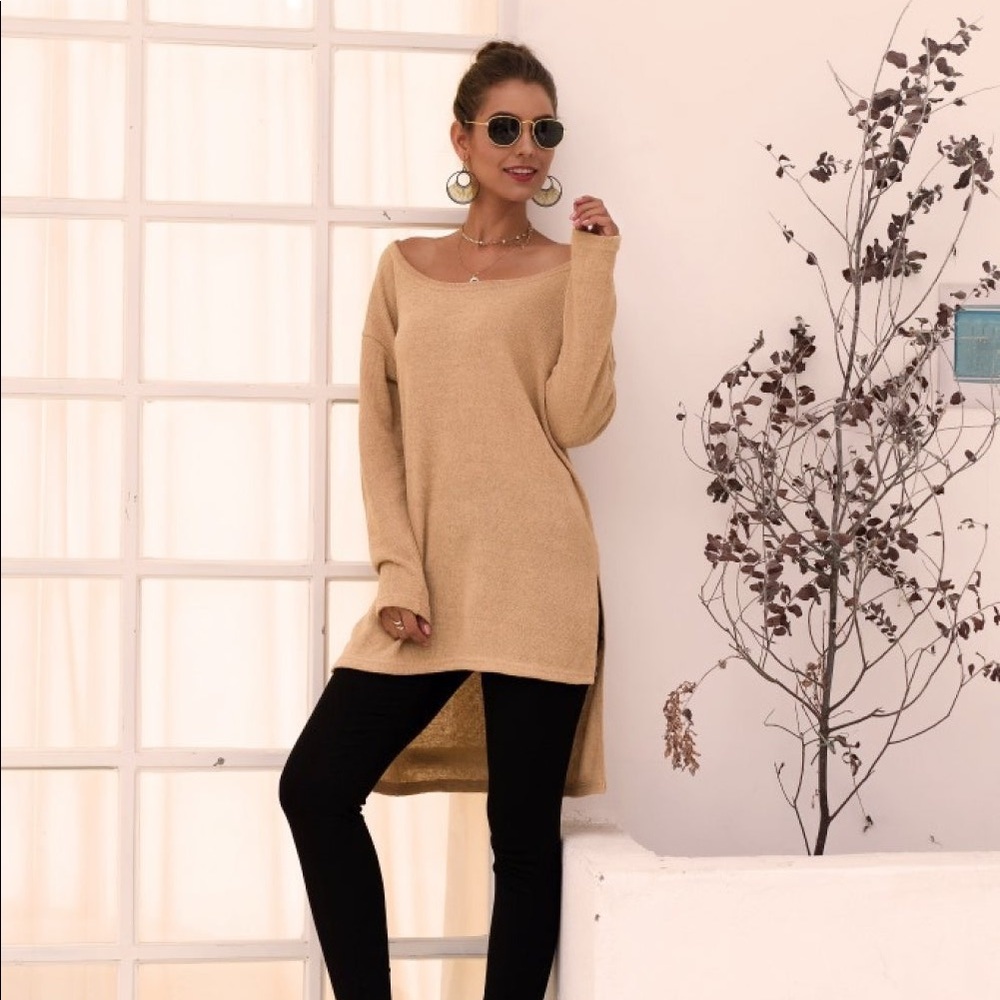 Boat Neck Hi-Lo Top